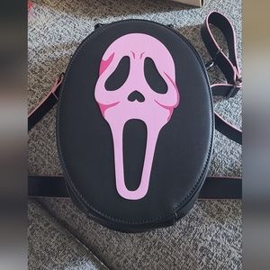 Ghost face/Father death day convertible purse (pink variant)